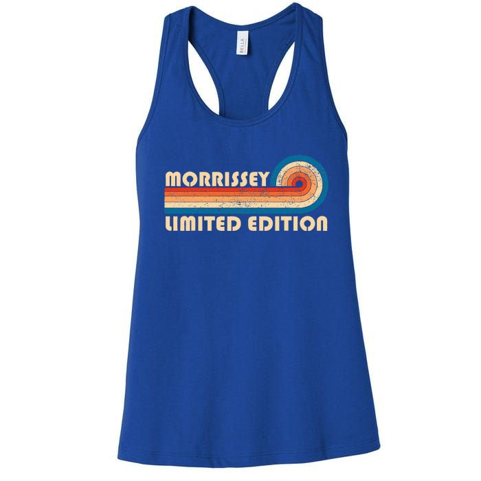 Morrissey Surname 80s 90s Birthday Women's Racerback Tank