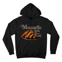 Mozzarella Sticks 90S  Mozzarella Stick Lover Bread Hoodie