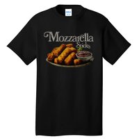 Mozzarella Sticks 90S  Mozzarella Stick Lover Bread Tall T-Shirt