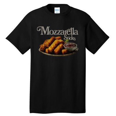 Mozzarella Sticks 90S  Mozzarella Stick Lover Bread Tall T-Shirt