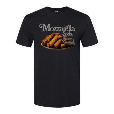 Mozzarella Sticks 90S  Mozzarella Stick Lover Bread Softstyle CVC T-Shirt