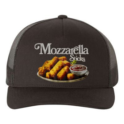 Mozzarella Sticks 90S Mozzarella Stick Lover Bread Yupoong Adult 5-Panel Trucker Hat