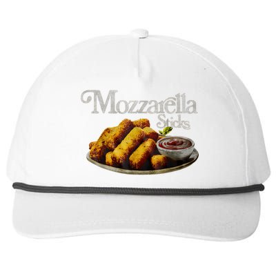 Mozzarella Sticks 90S Mozzarella Stick Lover Bread Snapback Five-Panel Rope Hat