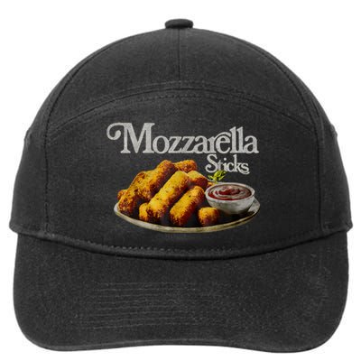 Mozzarella Sticks 90S Mozzarella Stick Lover Bread 7-Panel Snapback Hat