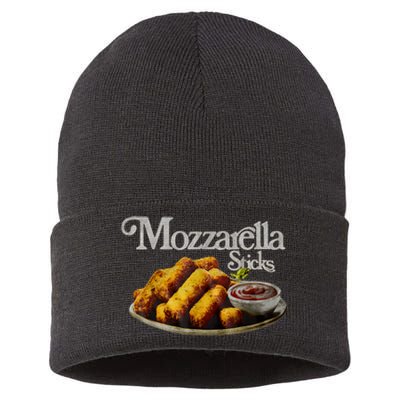 Mozzarella Sticks 90S Mozzarella Stick Lover Bread Sustainable Knit Beanie