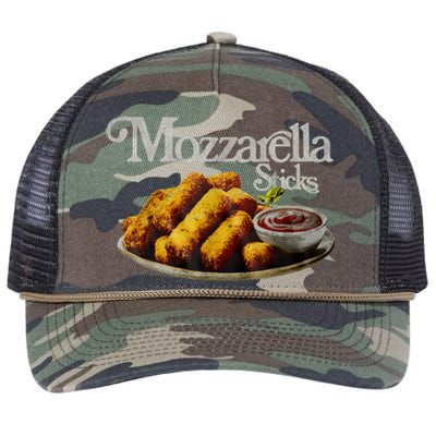 Mozzarella Sticks 90S Mozzarella Stick Lover Bread Retro Rope Trucker Hat Cap