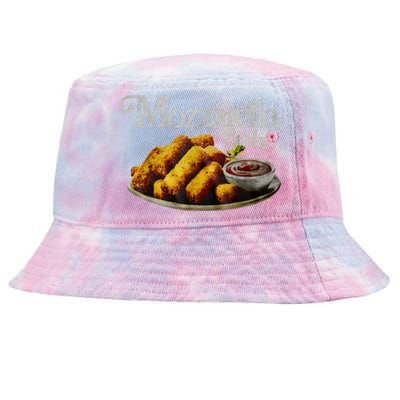 Mozzarella Sticks 90S Mozzarella Stick Lover Bread Tie-Dyed Bucket Hat