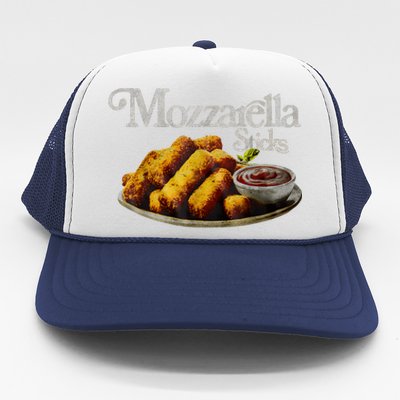 Mozzarella Sticks 90S Mozzarella Stick Lover Bread Trucker Hat