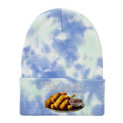 Mozzarella Sticks 90S Mozzarella Stick Lover Bread Tie Dye 12in Knit Beanie