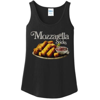 Mozzarella Sticks 90S Mozzarella Stick Lover Bread Ladies Essential Tank