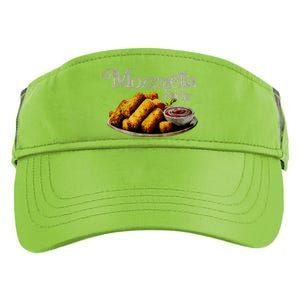 Mozzarella Sticks 90s Mozzarella Stick Lover Bread Adult Drive Performance Visor