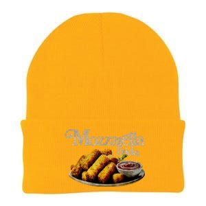 Mozzarella Sticks 90s Mozzarella Stick Lover Bread Knit Cap Winter Beanie