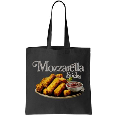 Mozzarella Sticks 90s Mozzarella Stick Lover Bread Tote Bag