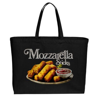 Mozzarella Sticks 90s Mozzarella Stick Lover Bread Cotton Canvas Jumbo Tote