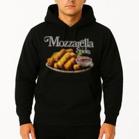 Mozzarella Sticks 90s Mozzarella Stick Lover Bread Hoodie