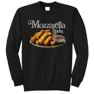 Mozzarella Sticks 90s Mozzarella Stick Lover Bread Sweatshirt