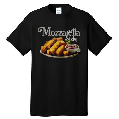 Mozzarella Sticks 90s Mozzarella Stick Lover Bread Tall T-Shirt