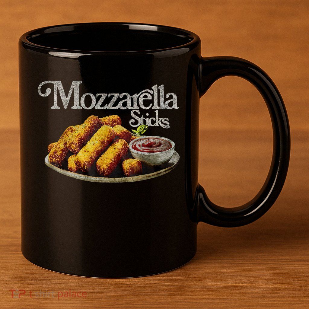 Mozzarella Sticks 90s Mozzarella Stick Lover Bread 11oz C Handle Ceramic Mug