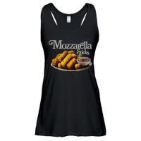 Mozzarella Sticks 90s Mozzarella Stick Lover Bread Ladies Essential Flowy Tank