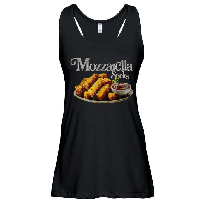 Mozzarella Sticks 90s Mozzarella Stick Lover Bread Ladies Essential Flowy Tank