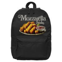 Mozzarella Sticks 90s Mozzarella Stick Lover Bread 16 in Basic Backpack