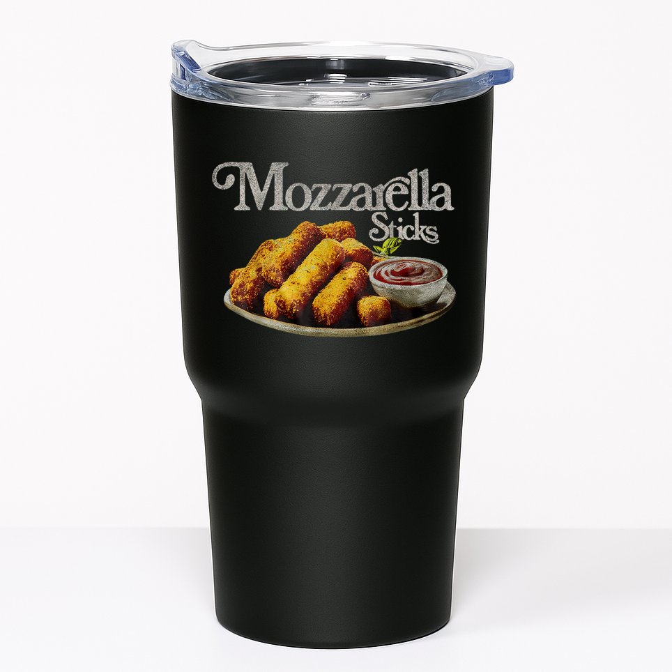 Mozzarella Sticks 90s Mozzarella Stick Lover Bread Tumbler