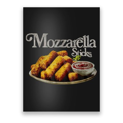 Mozzarella Sticks 90s Mozzarella Stick Lover Bread Poster
