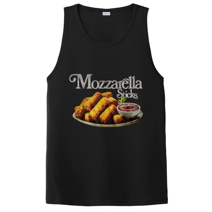 Mozzarella Sticks 90s Mozzarella Stick Lover Bread PosiCharge Competitor Tank