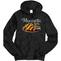 Mozzarella Sticks 90s Mozzarella Stick Lover Bread Tie Dye Hoodie