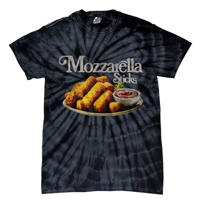 Mozzarella Sticks 90s Mozzarella Stick Lover Bread Tie-Dye T-Shirt