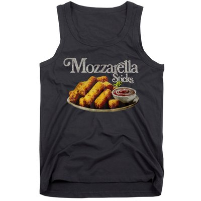 Mozzarella Sticks 90s Mozzarella Stick Lover Bread Tank Top