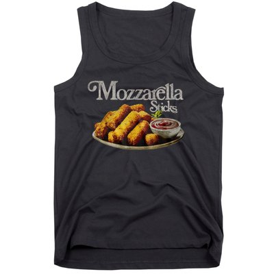 Mozzarella Sticks 90s Mozzarella Stick Lover Bread Tank Top