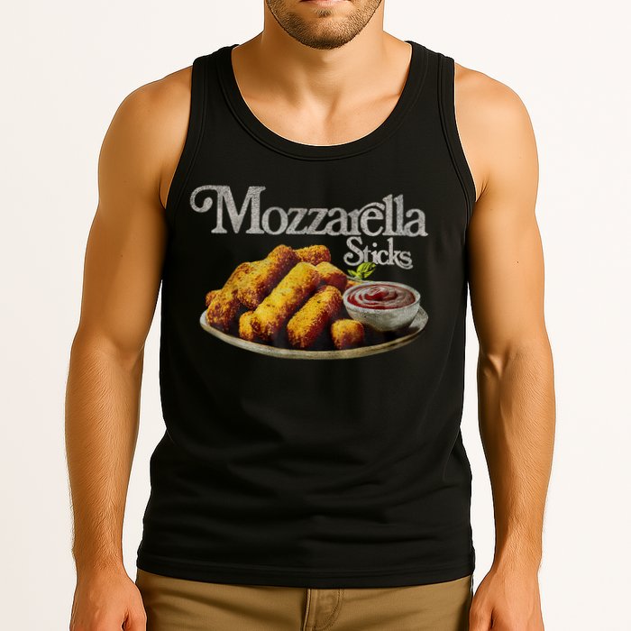 Mozzarella Sticks 90s Mozzarella Stick Lover Bread Tank Top