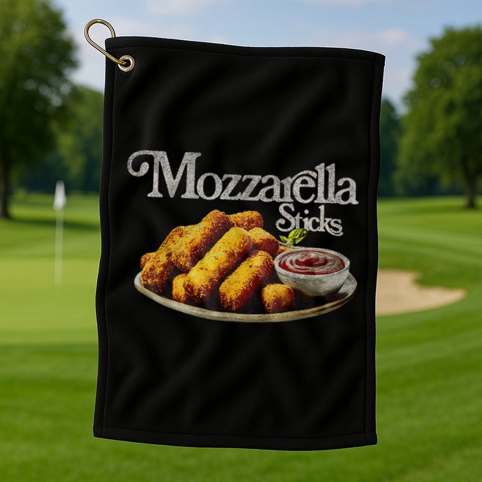 Mozzarella Sticks 90s Mozzarella Stick Lover Bread Golf Towel