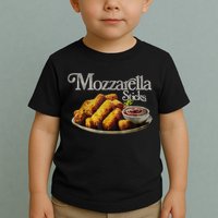 Mozzarella Sticks 90s Mozzarella Stick Lover Bread Toddler T-Shirt