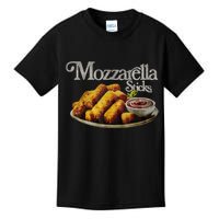 Mozzarella Sticks 90s Mozzarella Stick Lover Bread Kids T-Shirt