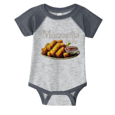Mozzarella Sticks 90s Mozzarella Stick Lover Bread Infant Baby Jersey Bodysuit