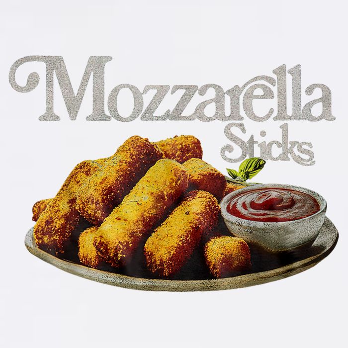 Mozzarella Sticks 90s Mozzarella Stick Lover Bread Garment-Dyed Sweatshirt
