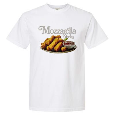 Mozzarella Sticks 90s Mozzarella Stick Lover Bread Garment-Dyed Heavyweight T-Shirt