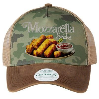 Mozzarella Sticks 90s Mozzarella Stick Lover Bread Legacy Tie Dye Trucker Hat