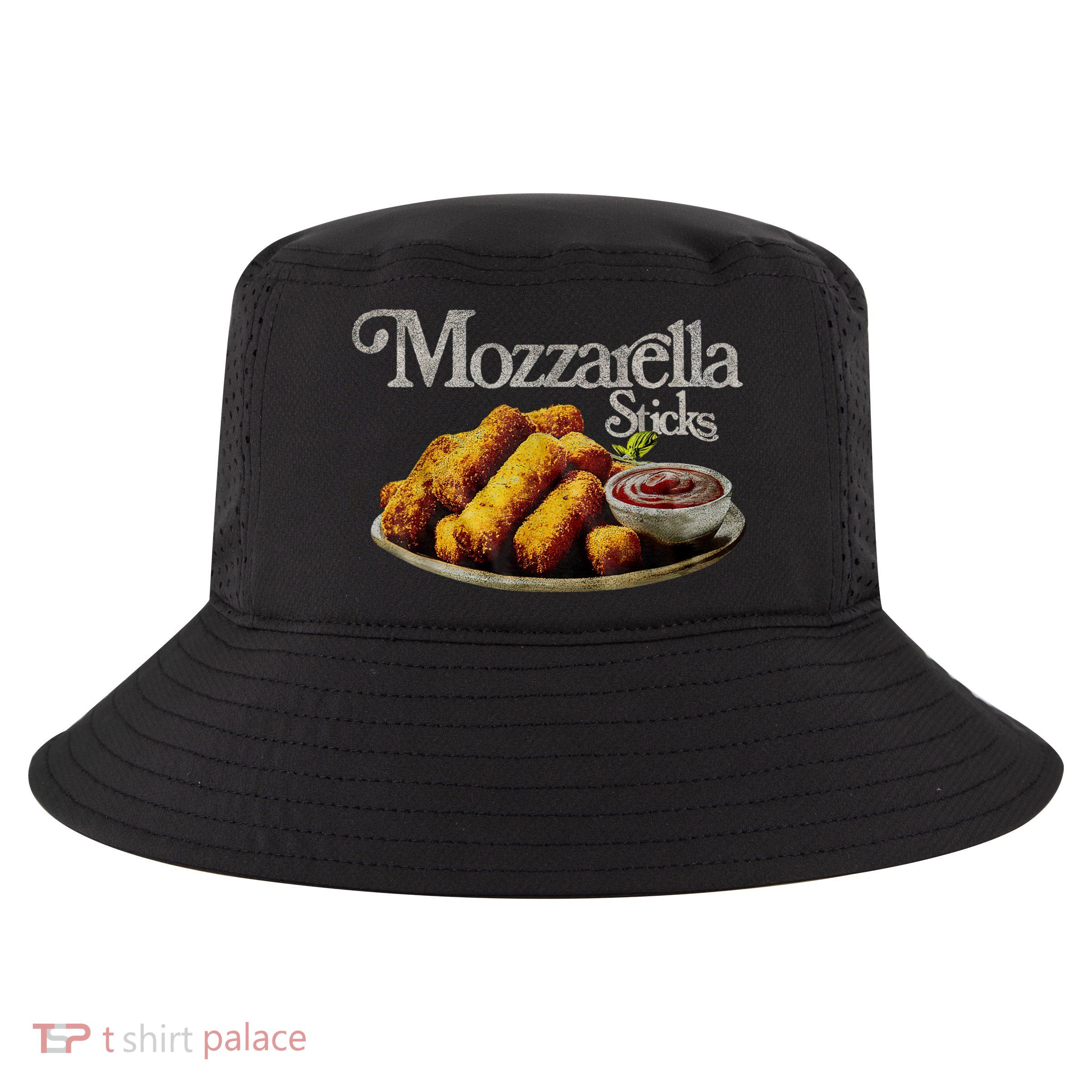 Mozzarella Sticks 90s Mozzarella Stick Lover Bread Cool Comfort Performance Bucket Hat
