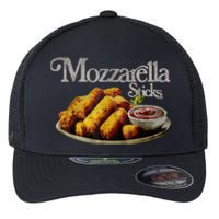 Mozzarella Sticks 90s Mozzarella Stick Lover Bread Flexfit Unipanel Trucker Cap