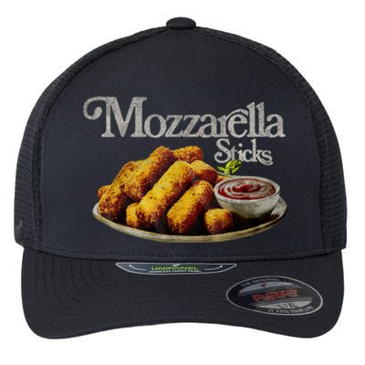 Mozzarella Sticks 90s Mozzarella Stick Lover Bread Flexfit Unipanel Trucker Cap