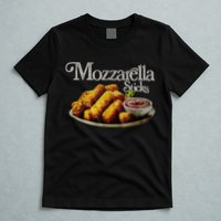 Mozzarella Sticks 90s Mozzarella Stick Lover Bread T-Shirt
