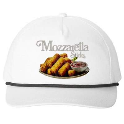 Mozzarella Sticks 90s Mozzarella Stick Lover Bread Snapback Five-Panel Rope Hat