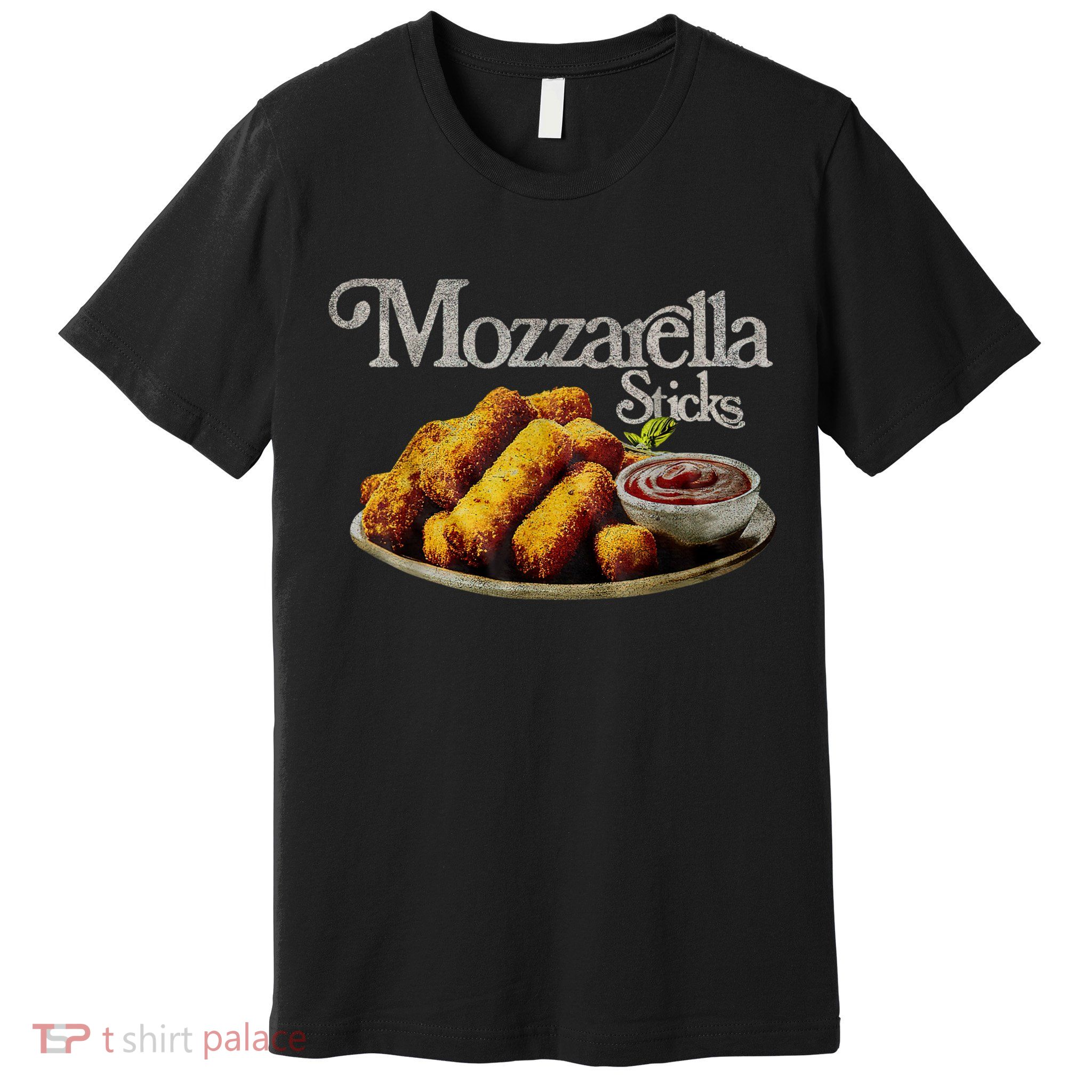 Mozzarella Sticks 90s Mozzarella Stick Lover Bread Premium T-Shirt