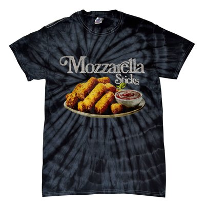 Mozzarella Sticks 90s Mozzarella Stick Lover Bread Tie-Dye T-Shirt