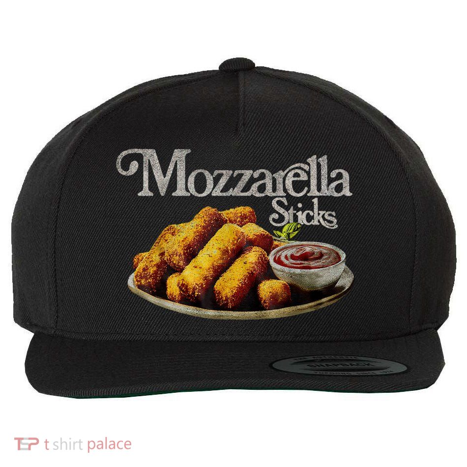 Mozzarella Sticks 90s Mozzarella Stick Lover Bread Wool Snapback Cap