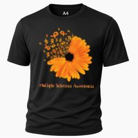 Multiple Sclerosis Awareness Ribbon Flower Ms Hope Fighter Gift Cooling Performance Crew T-Shirt