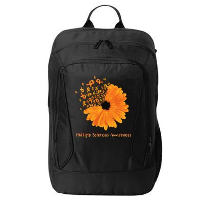 Multiple Sclerosis Awareness Ribbon Flower Ms Hope Fighter Gift City Backpack